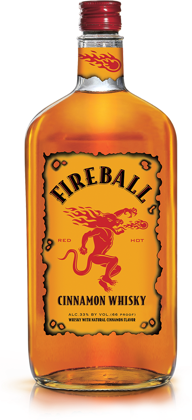 Fireball Whisky Bottle On A Transparent Background - Whisky Fireball (1500x1500)