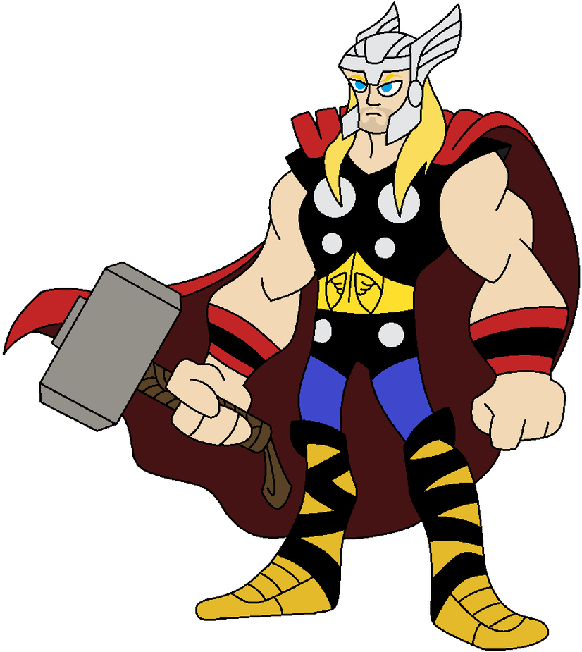 Thor By Hectorvonjekyllhyde Thor By Hectorvonjekyllhyde - Cartoon (842x949)