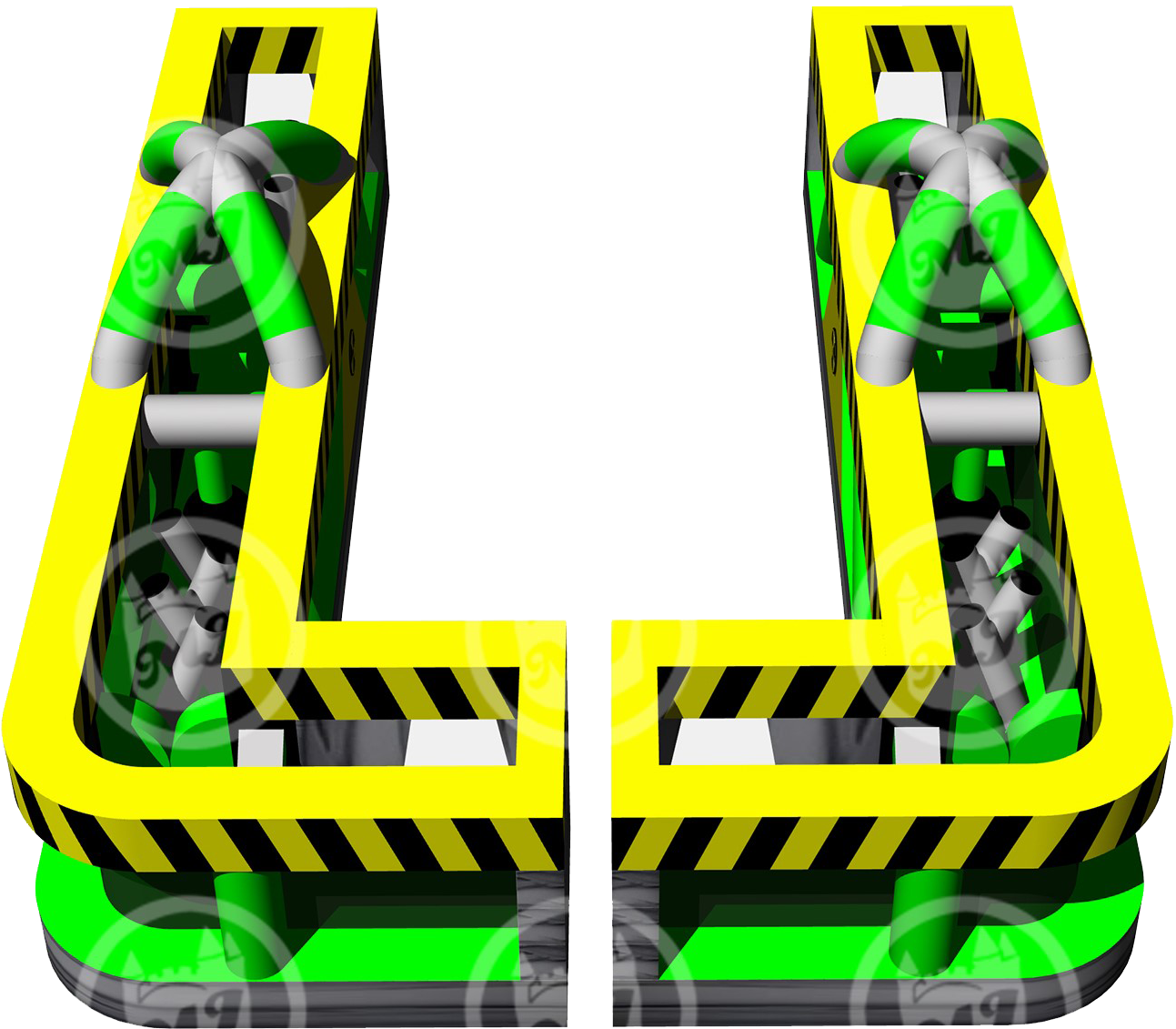 Dual Lane Obstacle Course - Graphic Design (2000x1429)