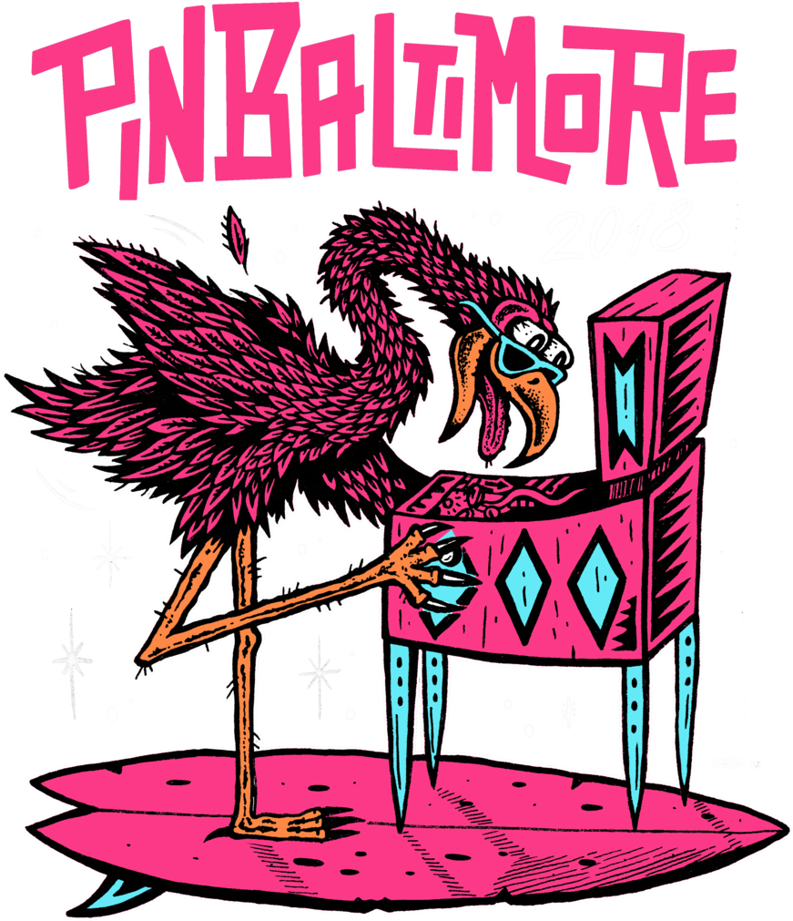 The Largest Pinball Event In Baltimore City History - Illustration (1000x1237)