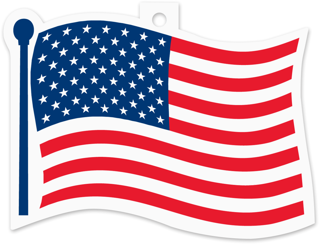 Picture Of Flag Air Freshener - Us Flag Gif Png (1200x1200)