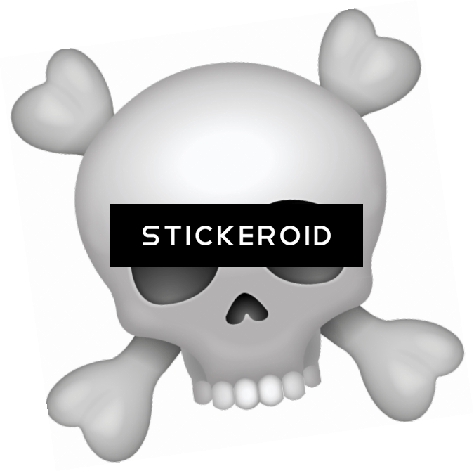 Pirate Skull Emoji - Skull Emoji (675x670)