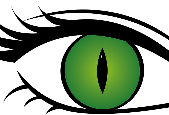 Green Eyes Clipart Cat Eye - Green Eyes Transparent Background (640x480)