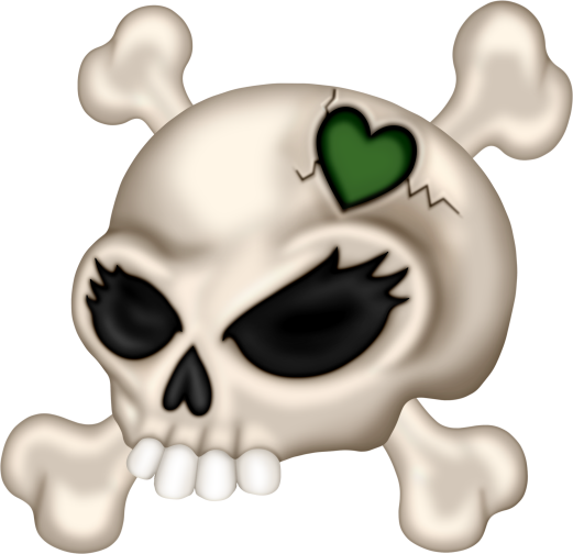 Skeleton Bones, Skeletons, Skulls, Goth, Stickers, - Skull (521x504)