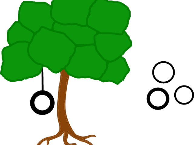 Tree With Tire Swing Png (640x480)