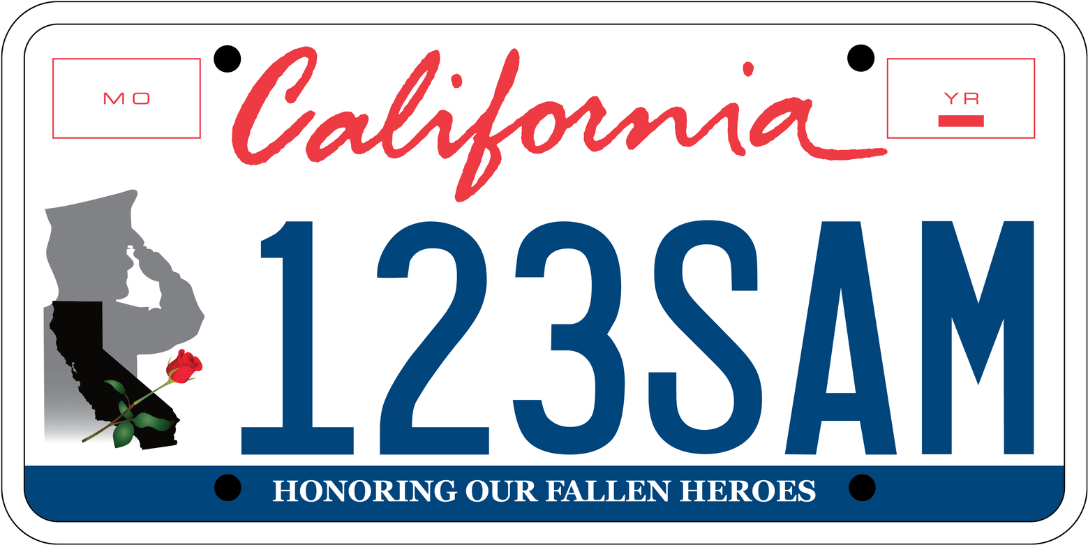 California License Plate (1800x1800)