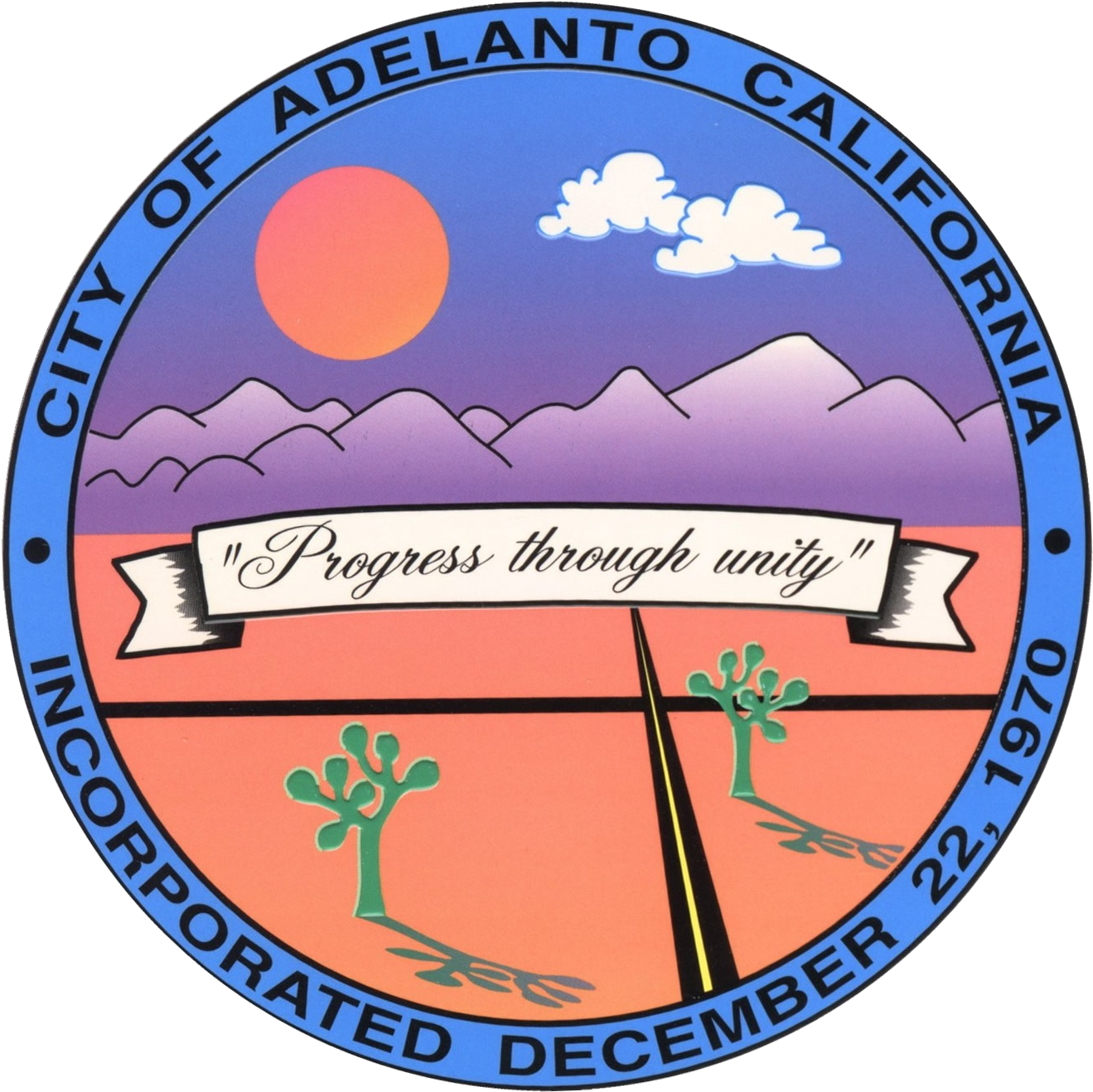 Seal Of Adelanto, California - City Of Adelanto Logo (1337x1337)