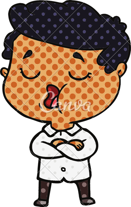 Cartoon Man Talking - Gucci Twin Hobo Bag (508x800)