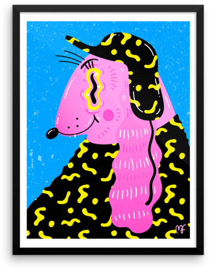 "camouflage" Art Print By Madelen Foss Neontalk - Illustration (600x600)