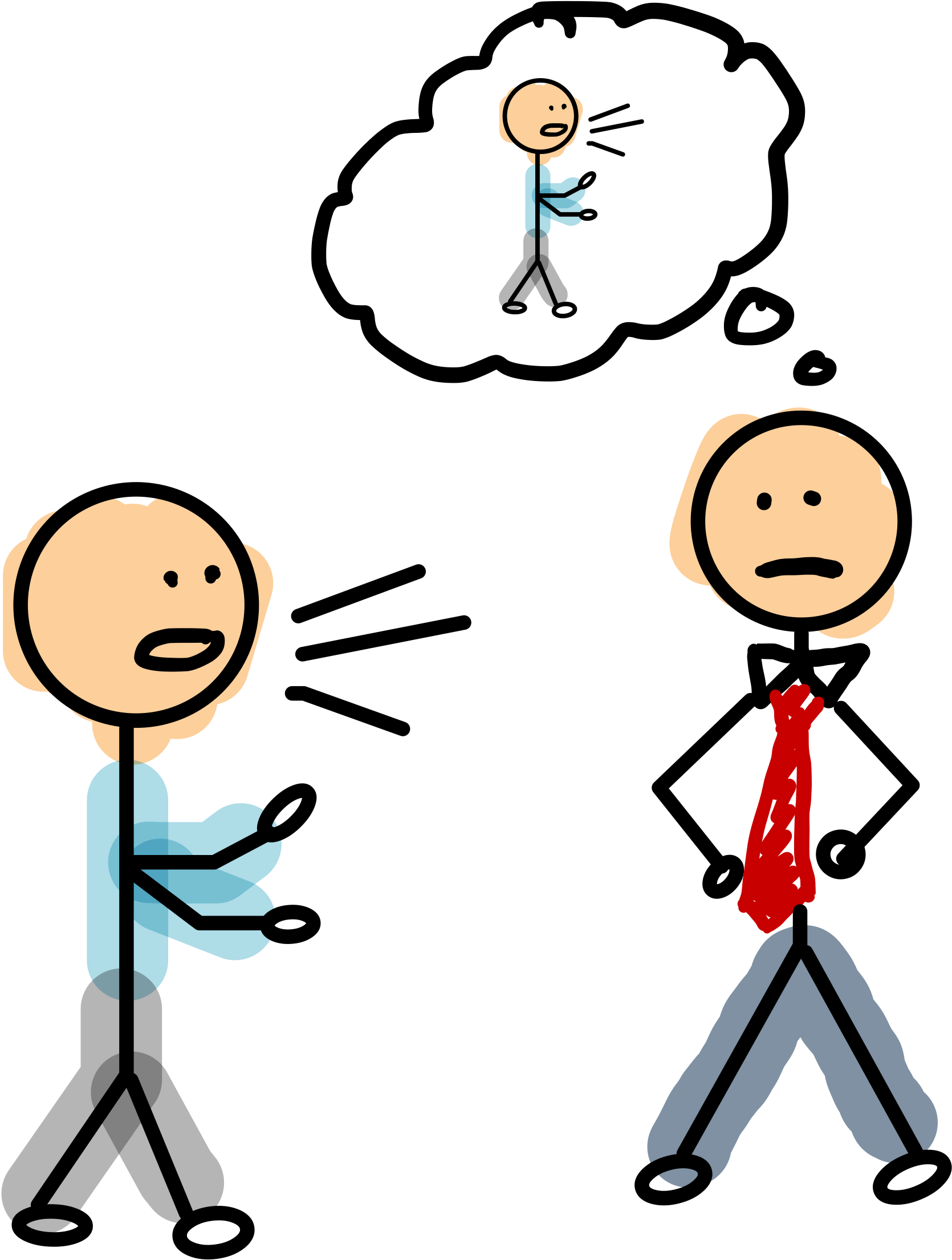 What I Imagine They Are Thinking - Cartoon (4366x2456)