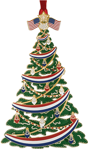 58287 Classic Patriotic Tree - Christmas Ornament (500x500)