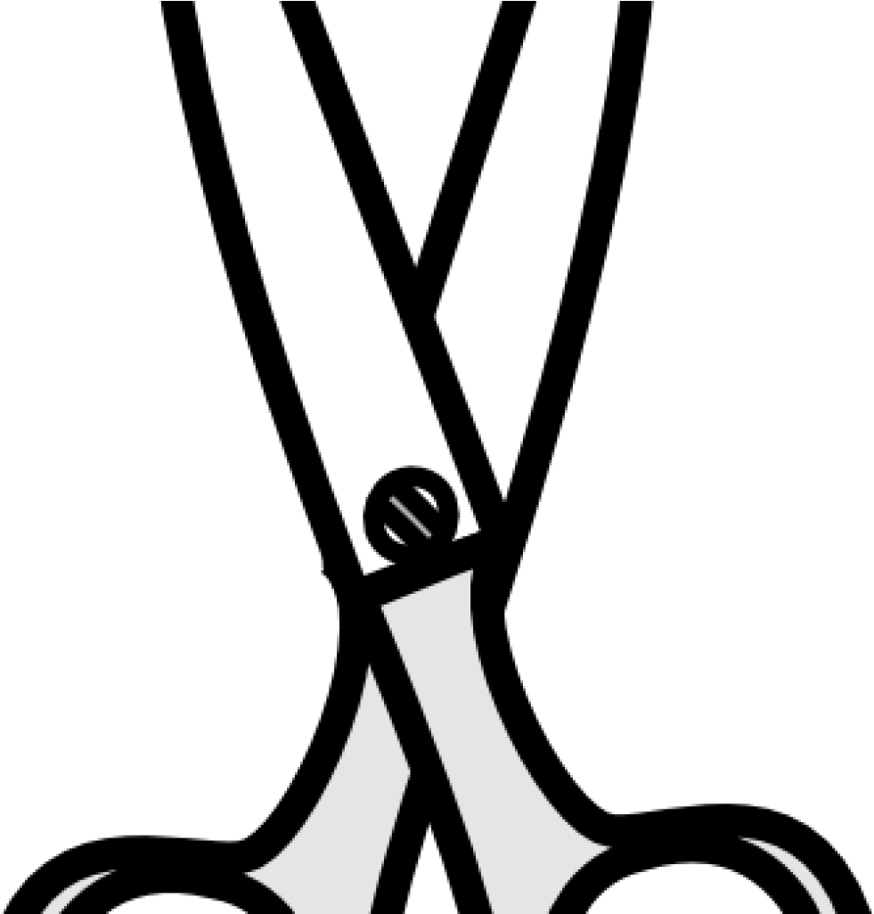 Scissors Clipart Black White Scissors Clip Art At Clker - White Scissors Png (1024x1024)