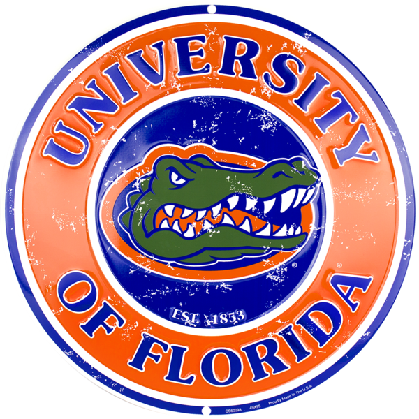 Florida Gators &ndash Hangtime - Round Florida Gators Logo (600x600)