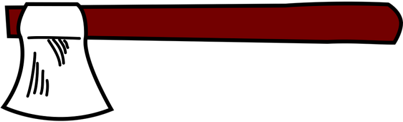 Pin Hatchet Clip Art - Kapak Clipart (800x400)