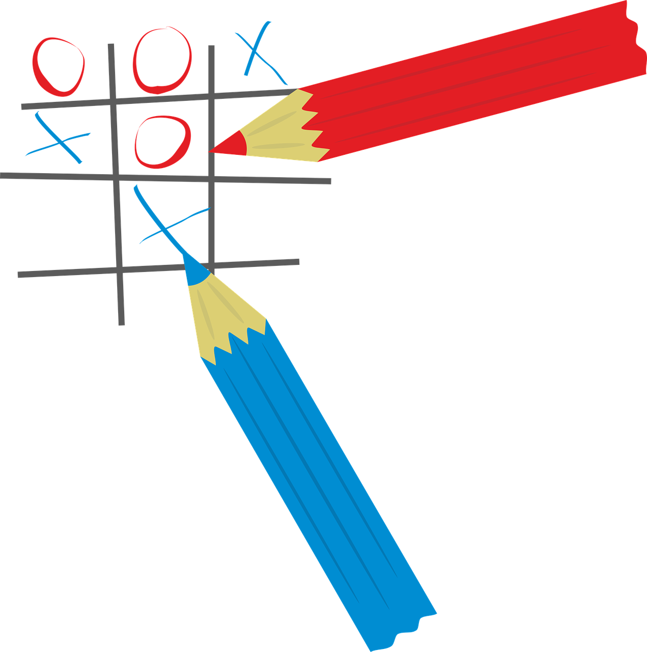 Tic Tac Toe Play Competition - Competidores Vector Png (1271x1280)