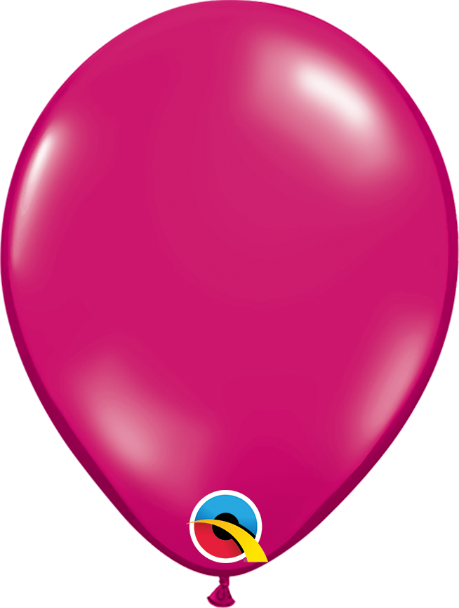 100 Qualatex 9" Helium/air Solid Colour Latex Balloons - Polka Dot Balloons (654x866)