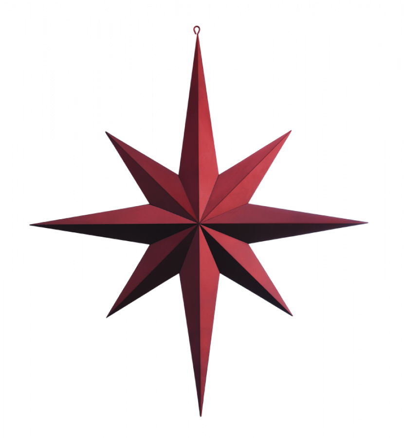 4 Point Star Privacy Screens - Red Star Tree Topper (900x900)