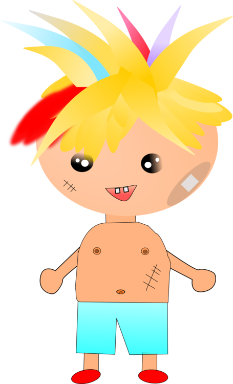 Boy Child Public Domain Drawing Human - Cartoon (455x750)