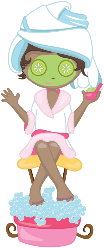 Girls Spa Party Clip Art - Girl Spa Party Png (800x800)
