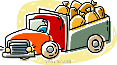 Delivery Truck Royalty Free Vector Clip Art Illustration - Carro De Basura Png (480x267)