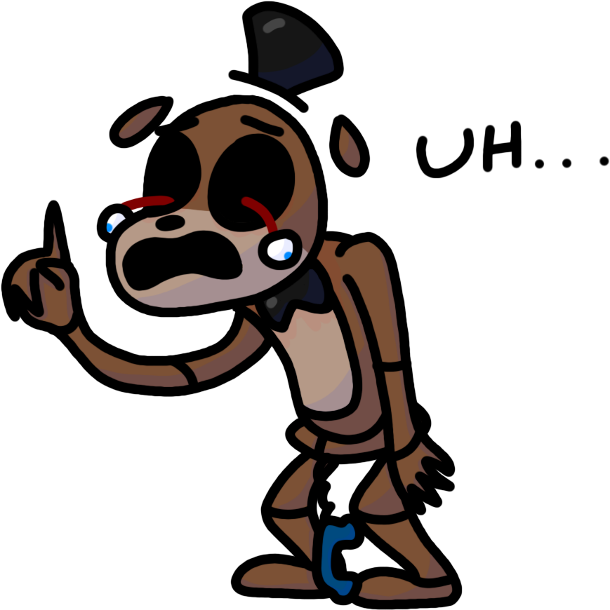 Uh - - - Hello - Fivenightsatfreddys - Stuffed Phone Guy (1019x938)