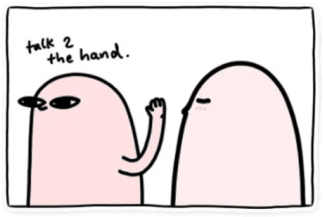 Talk The Hand - Elimlen Gonuş (360x360)