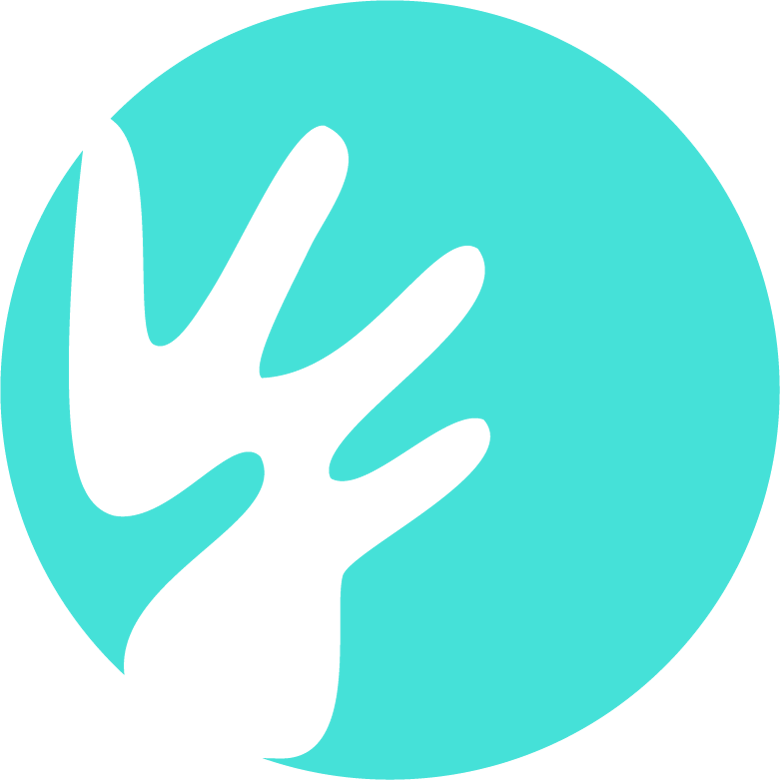 A Self Healing Blue Hand Moment Is - Circle (780x780)