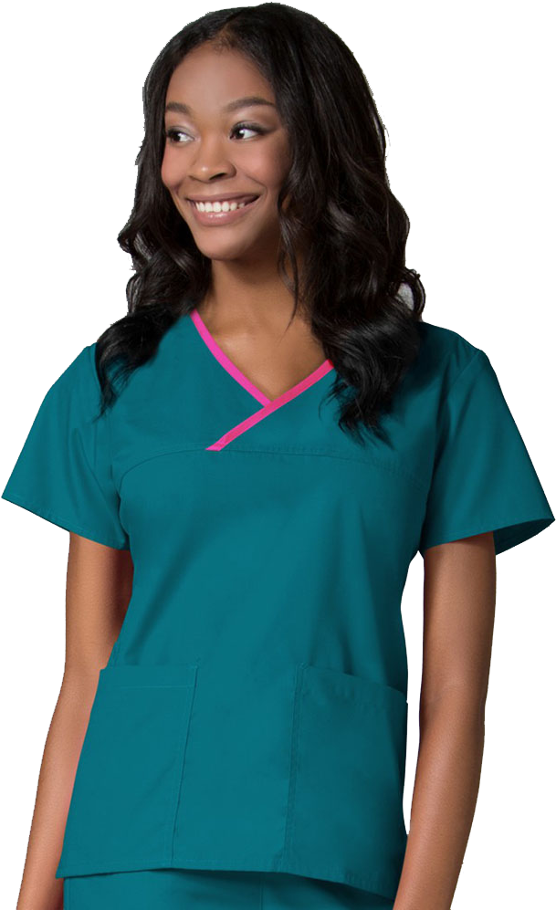 Maevn Core Mock Wrap Top - Scrubs Png (1024x1024)
