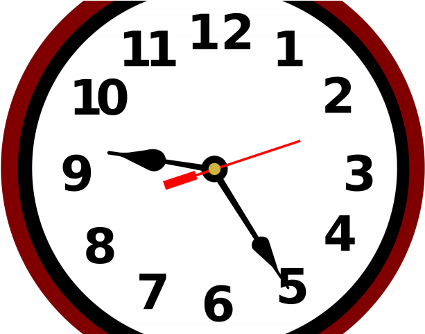 Clock Clipart School - Wall Clock (640x480)