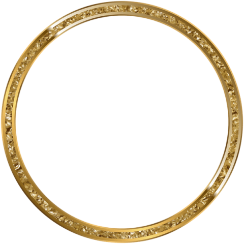 Free Png Download Round Border Frame Gold Clipart Png - Transparent Background Round Gold Frame (480x480)