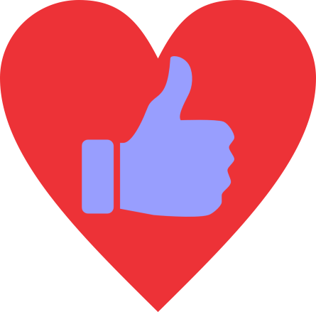 Convert Your Facebook Likes Into Loves - Heart (445x439)