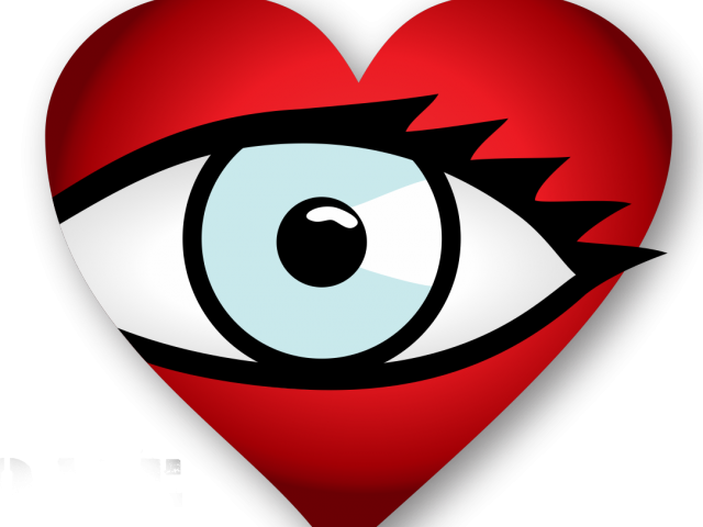 Vision Clipart Heart Eye - Emblem (640x480)