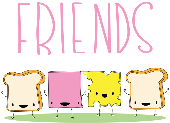 700 X 507 13 - Png Best Friends Transparent (700x507)