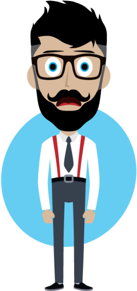 Empresario Cartoon Gratis Png Y Vector - Businessman Cartoon Png (640x640)