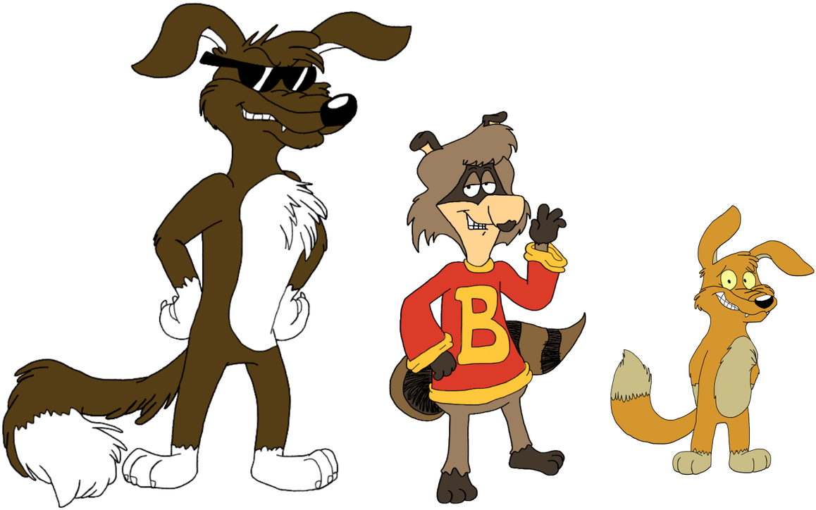 Bert Raccoon's Standing In The Middle Between His True - Cartoon (1200x747)