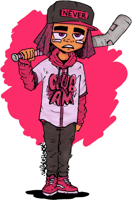 Blake Showers Here's Meleak The Main Character For - Lil Uzi Vert Drawing (450x681)