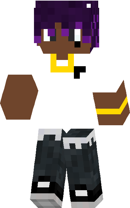 Purple Bit - Lil Uzi Vert Minecraft Skin (417x666)
