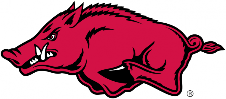 Arkansas Razorbacks Iron On Stickers And Peel-off Decals - Arkansas Razorbacks Logo (750x930)