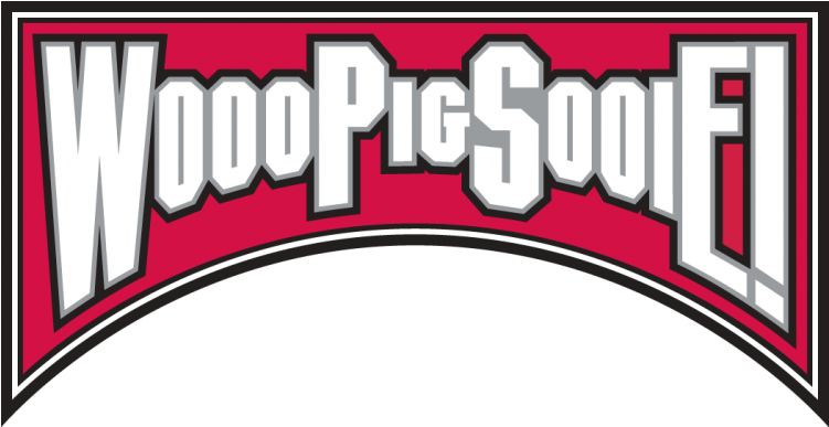 Arkansas Razorbacks Iron On Stickers And Peel-off Decals - Woo Pig Sooie (750x930)