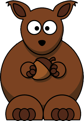 Audioclimber By Matthew Pick - Cartoon Squirrel Clipart (352x505)