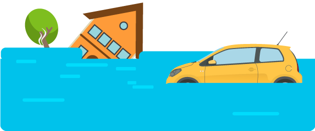 Caught In A Flood - Volkswagen Up (627x262)