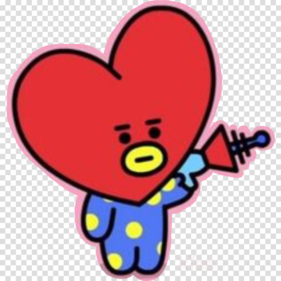 Tata Bt21 Clipart Bts Drawing - Red Rose Clipart Transparent Background (900x900)