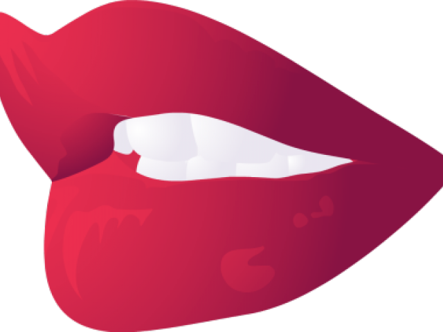 Red Lips Clipart - Open Lips Clip Art (640x480)