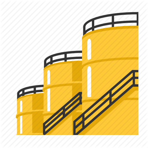 Vector Free Library Fuel And Service By Peter Van Driel - Oil Storage Tank Png (512x512)