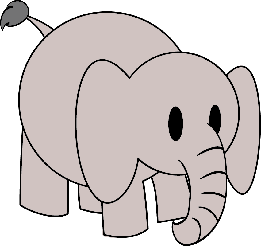 Baby Elephant Vector - Baby Elephants (851x801)
