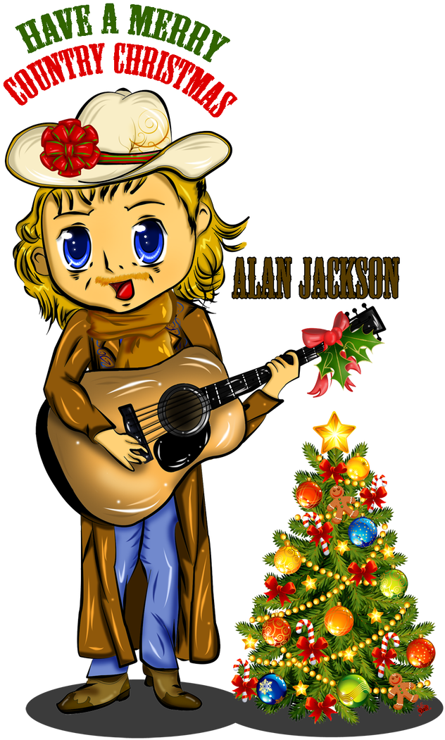 A Merry Country Christmas By Dk-darkkitty - Cartoon (900x1125)