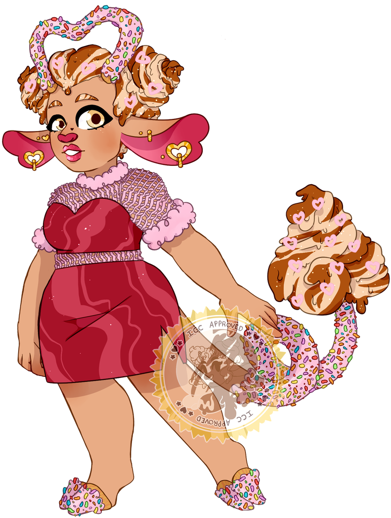 Dulce De Leche Chocolate Swirl By Creameryparlor - Cartoon (781x1024)