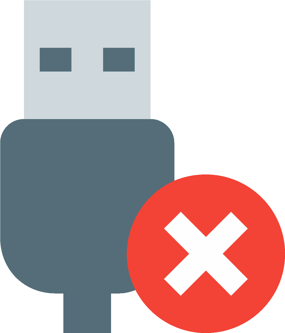 Usb Disconnected Icon - Usb Not Connected Icon (1600x1600)