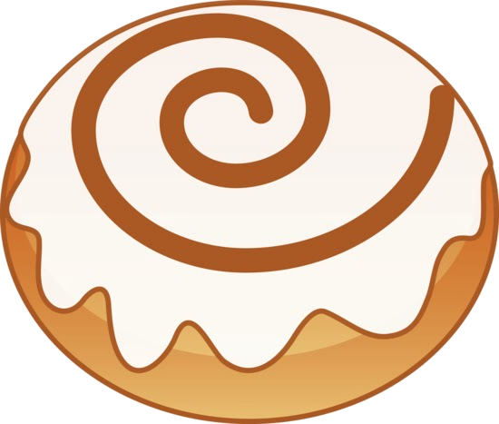 Syonyms And Antonyms - Cinnamon Buns Clip Art (550x467)