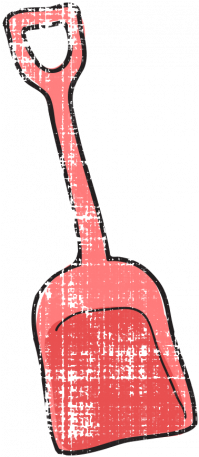 Tropics Shovel Graphic By Brooke Gazarek - Tropics Shovel Graphic By Brooke Gazarek (456x456)